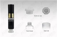 D22mm Black High Glossy Toothpaste Tube Beauty Cosmetic Container