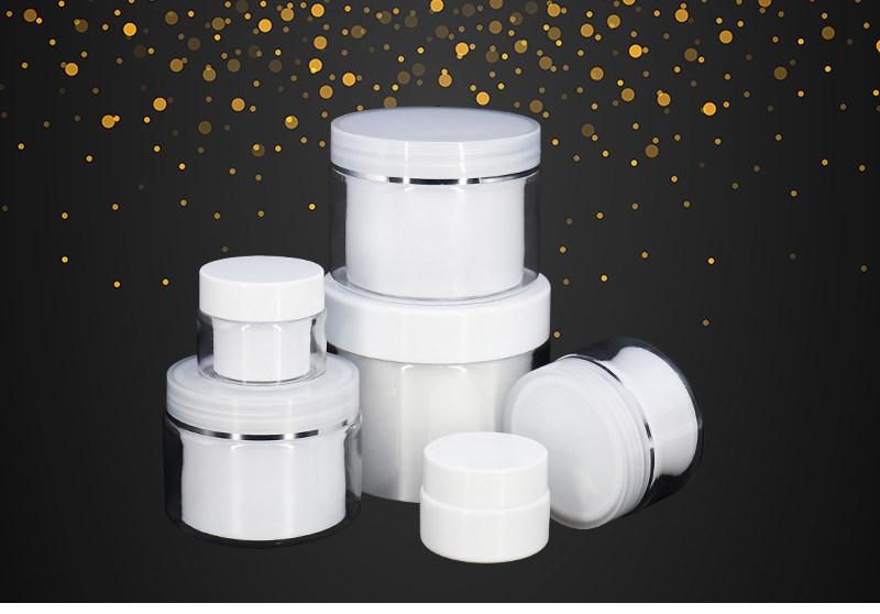 Factory Double Wall 250ml 300ml 450ml Plastic Empty Cream Jar Container for Lotion and Cream