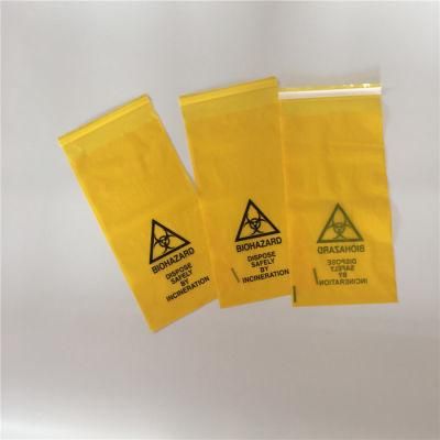 HDPE Autoclavable Biohazard Bag Biological Infectious Waste Bag for Medical Disposal