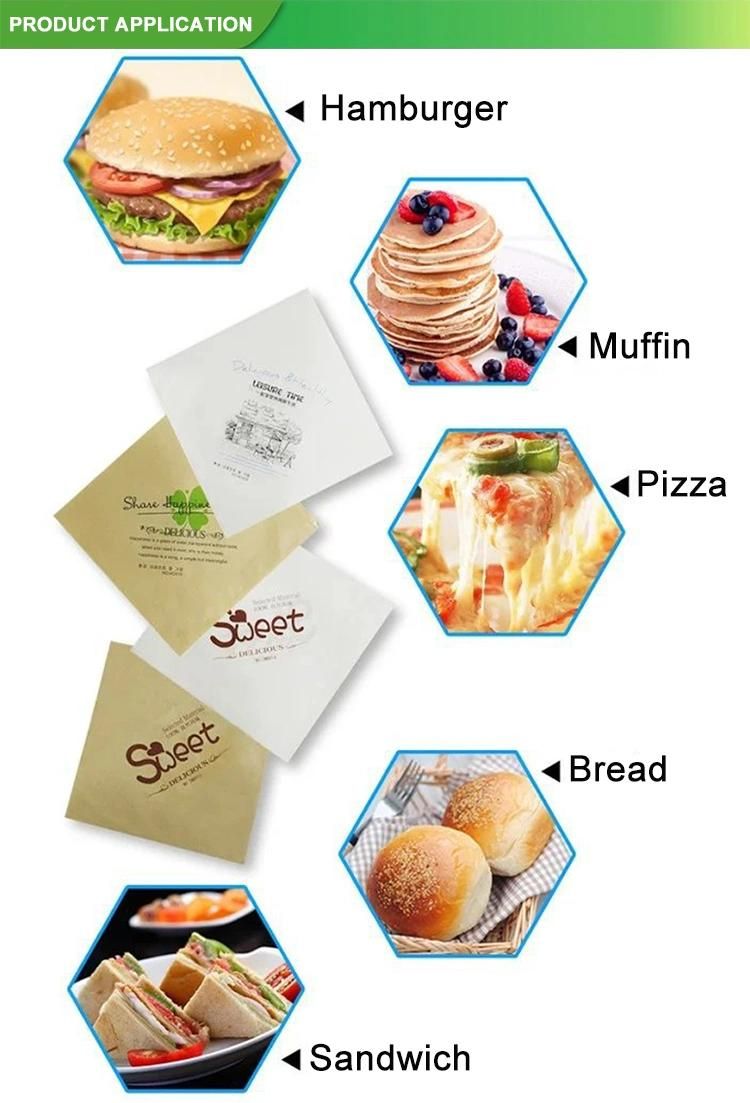 Catering Paper for Fried White Kraft Take Away Food Bag