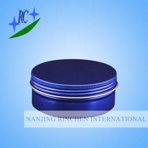 Blue Aluminum Cosmetics Jar