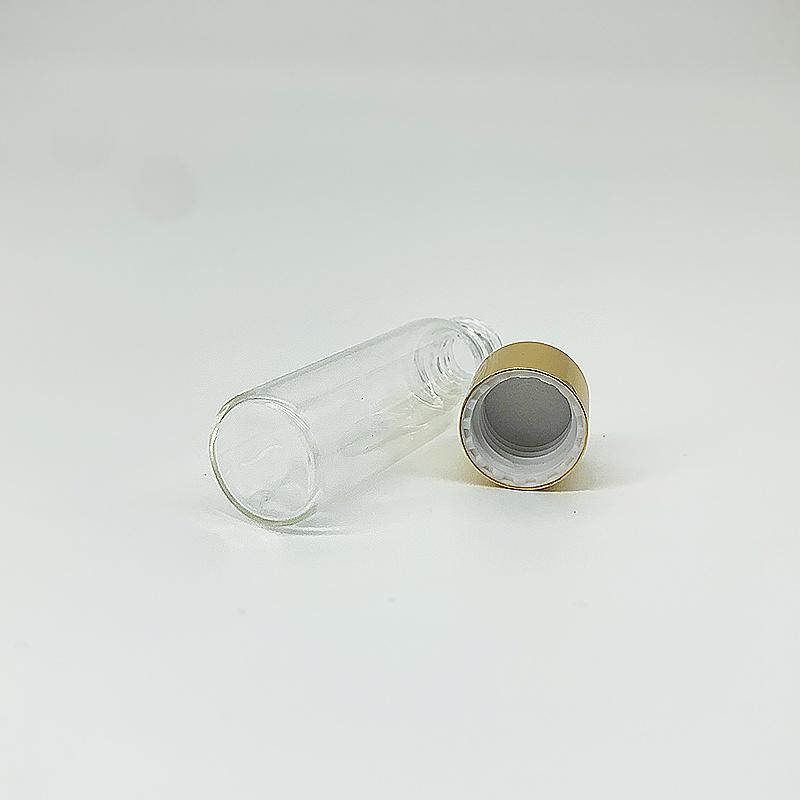 China Manufactory Cosmetic Glass Vial Bottle with Cap for Essential Oil Sample Bottle