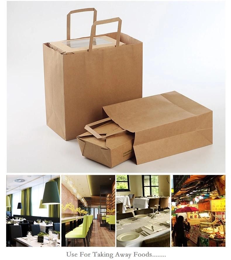 New Item Window Twist Handle Kraft Paper Shopping Packaging Bag