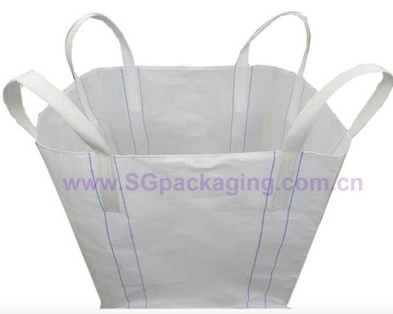 High-End FIBC Ton Big Bulk Bags with Duffle Funnel Bottom for Transportation