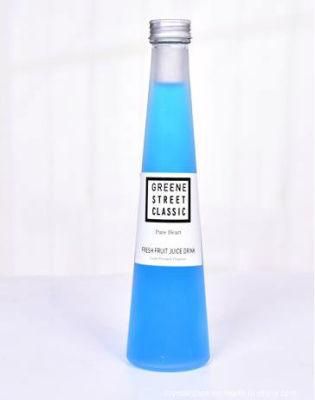 Attractive Cone Beverage Glass Bottle Small Mouth Cold Drink Glassware OEM of Advertising Cup 330ml