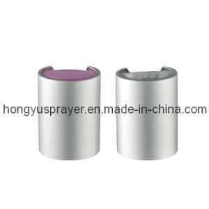 Hot Sale Disc Top Siver Plastic Cap for Bottle (HY-Q08A)