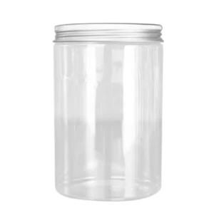 800ml Plastic Jar with Silver Screw Cap
