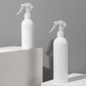 500ml 250ml Boston Round Plastic Pet White Trigger Spray Cleaning Bottle