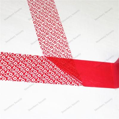 50mm*50m Packaging Sticker High Residue Tamper Evident Proof Customized Security Tape Void