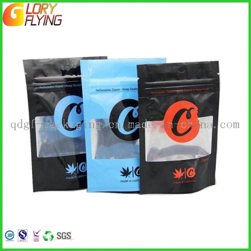 High Quality Double Zipper Biodegradable Stand up Smell-Child Proof Bag Tobacco Packaging Bag