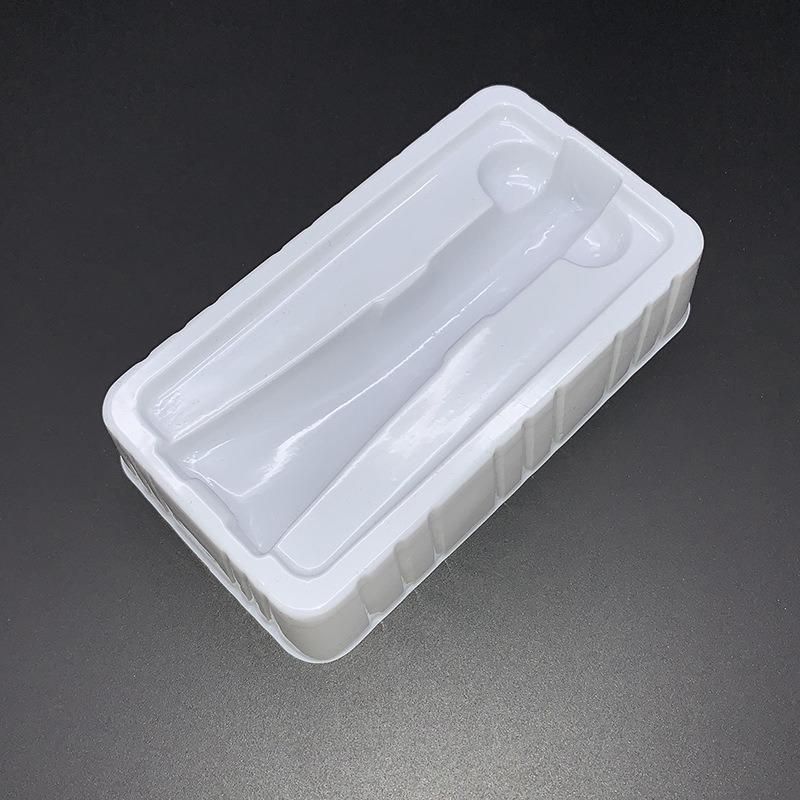 Custom Small White PS Plastic Blister Cosmetic Packaging boxes Tray