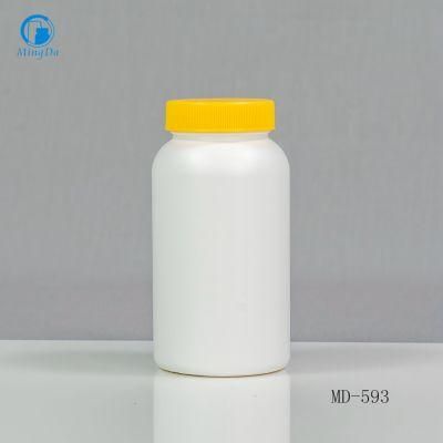 Food Grade HDPE White 300ml Tall Round Bottle MD-308