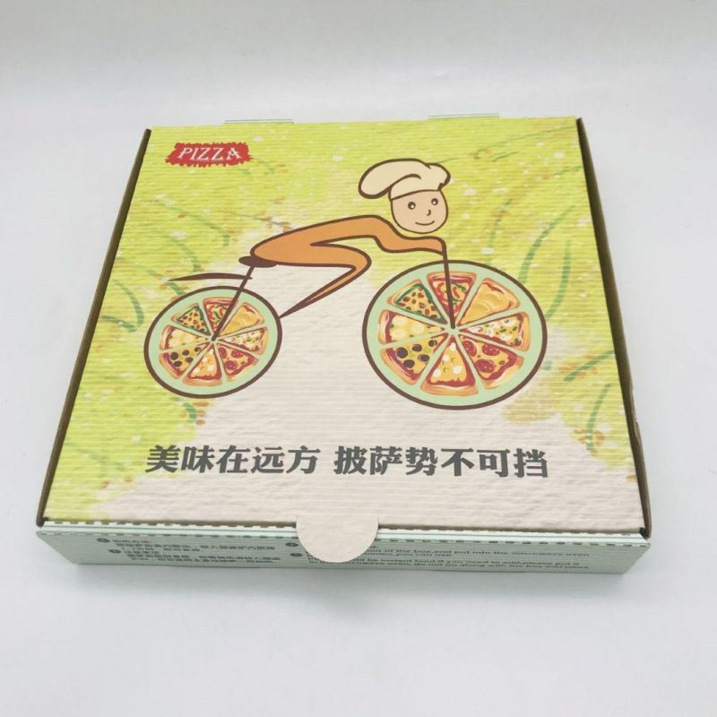 Disposable 9" Suqare Pizza Box Biodegradable Clamshell Take out Pizza Box for Family