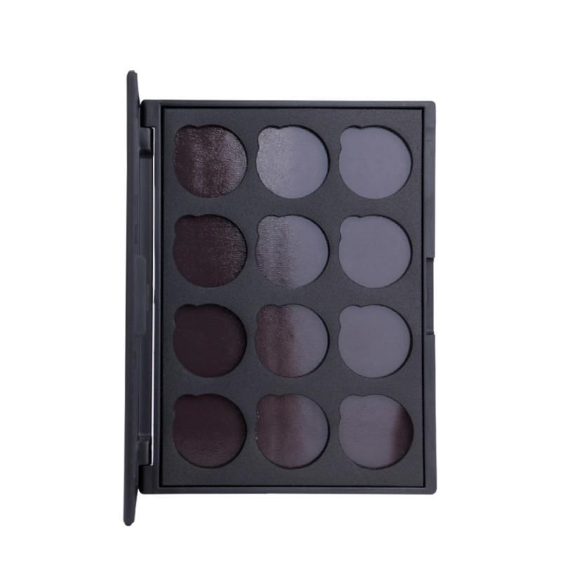 12 Colors Empty Magnetic High-Grade Make-up Palette DIY Eye Shadow Pigment Tray Holder Box Case Without Glitter Eyeshadow