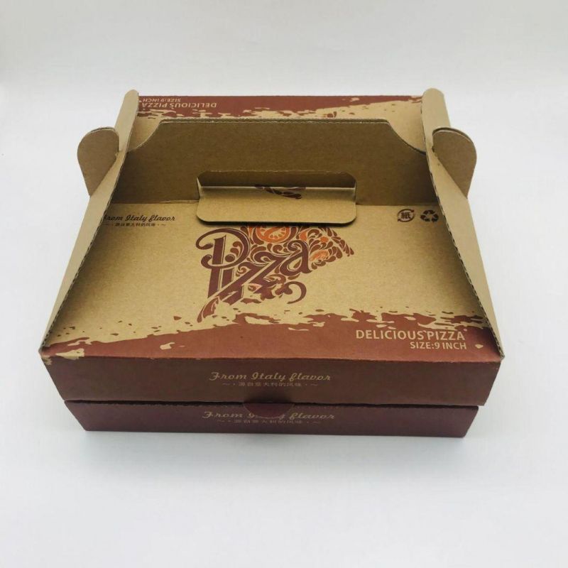 Corrugated Paper Brown Pizza Box