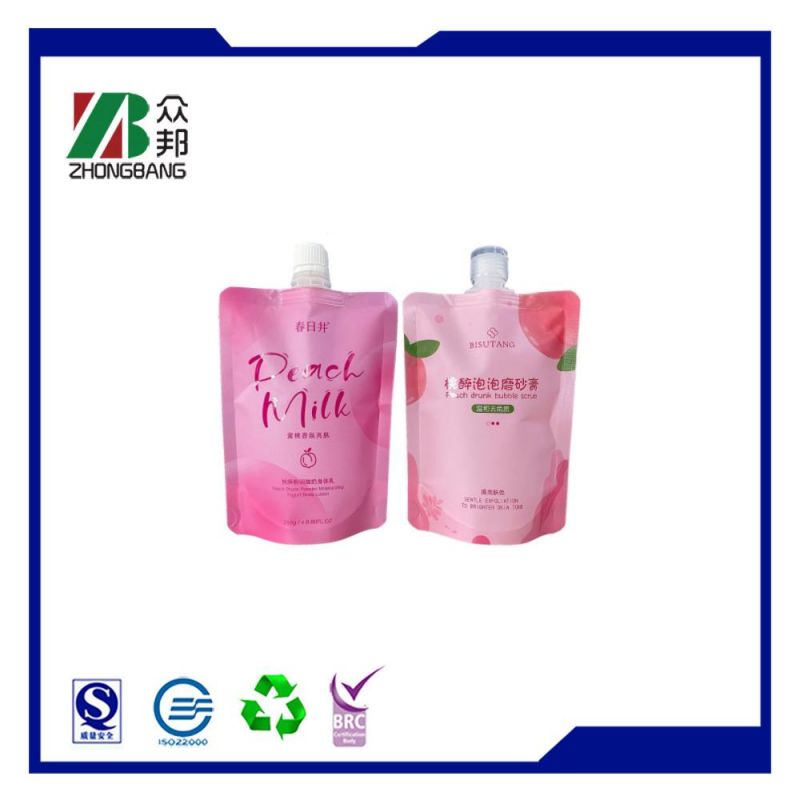 Laminated Plastic Bag Shower Gel Stand up Spout Pouch