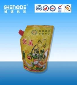 Seasoning Powder Stand up Spout Packaging, Food Plastic Packing