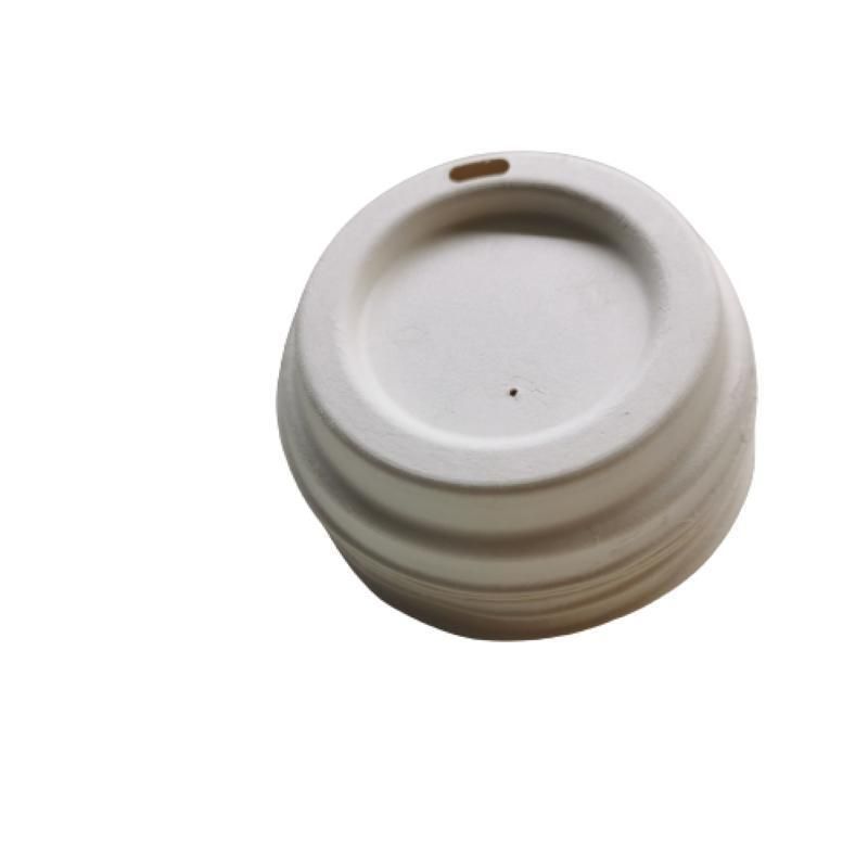 100% Biodegradable 80mm Sugarcane Bagasse Coffee Cup Lids