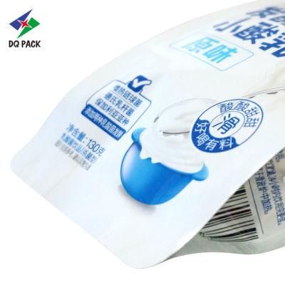 Dq Pack Plastic Stand up Spout Food Retort Pouch for Liquid Yogurt Packaging
