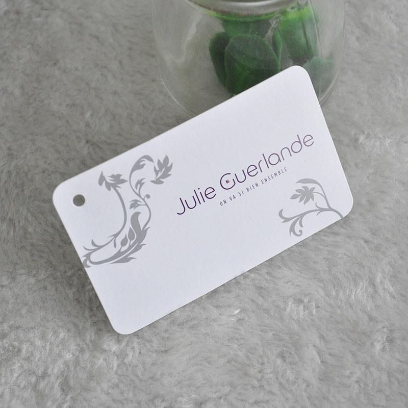 China Hangzhou White Paper Tag for Clothing