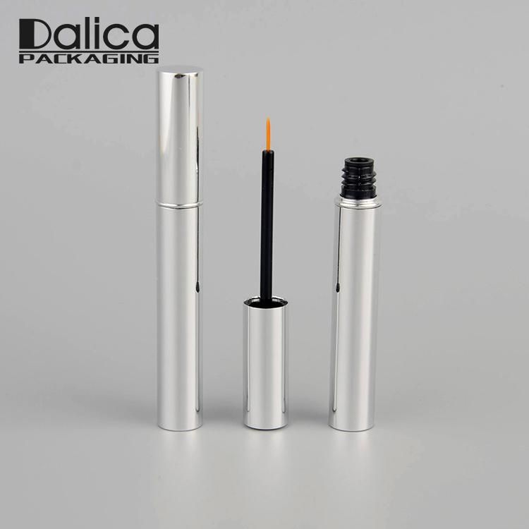 Chinese Manufacturer Wholesale Empty Mascara Cosmetic Packaging Silver Aluminum Custom Printing Liquid Eyeliner Tube Container