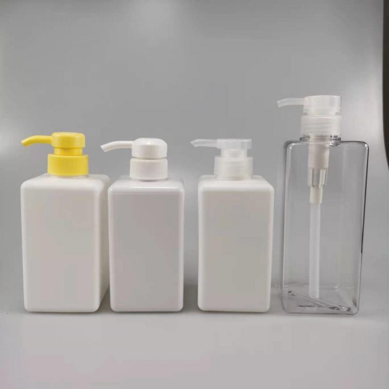 Empty450ml 750ml Pet Plastic Shampoo Wash Lotion Pump Bottle