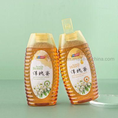 436g Honey Squeeze Bottle with Silicone Valve Cap for Honey Syrup