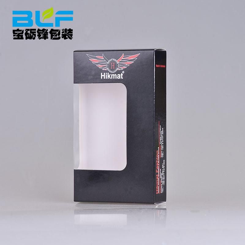 Paper Box with Clear Plastic Cover Window