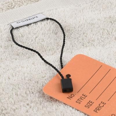 OEM Garment Logo Hang Tag String Lock Plastic Sealing Tag for Clothing (DL09C-2)