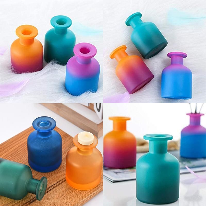 Wholesale 150ml Empty Luxury Unique Refillable Reed Glass Diffuser Bottle with Cork