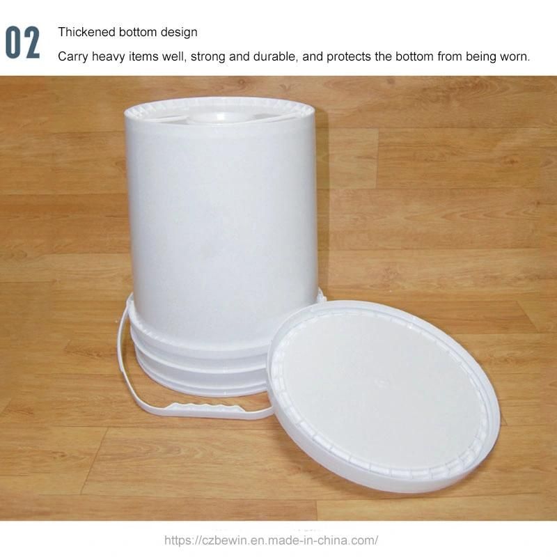 Round Plastic Container with Lid