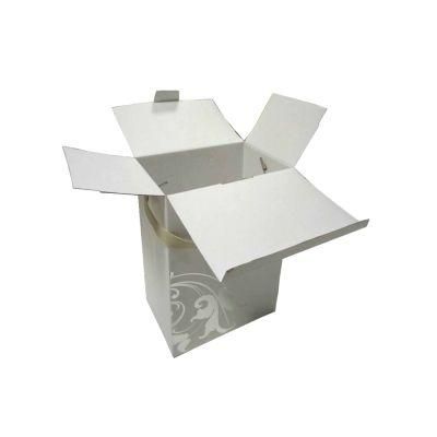 Siliver Foil Stamping Corrugated Wine Box with Embossed Logo