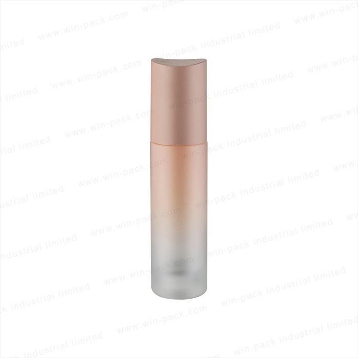 Eco Friendly Glass Body Lotion Pump Slip Shoulder Bottle 30ml 60ml 120ml