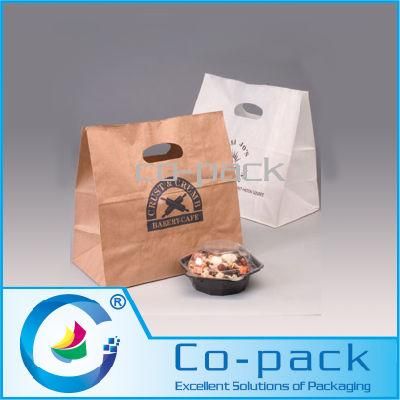 Custom Restaurant Paper Packaging Bag with Handle