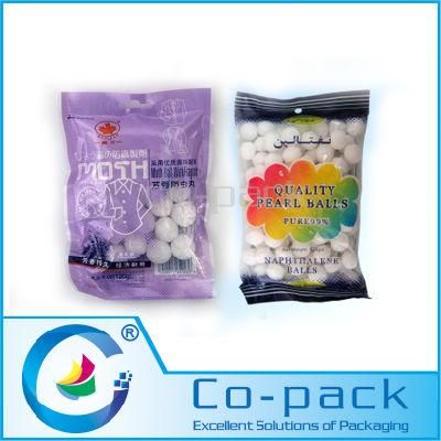 Three Side Seal Plastic Bag for Camphor Ball Packaging