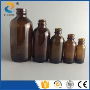 Series Amber Glass Boston Bottle with Sterile Cap