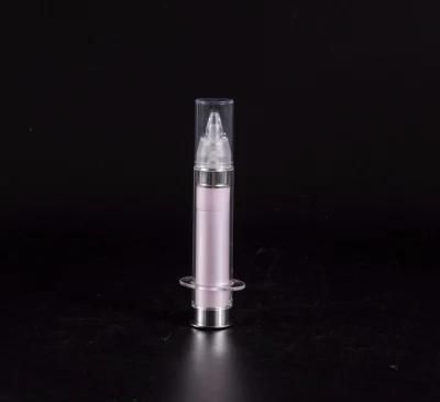 10ml Plastic Eye Cream Airless Bottle Syringe for Cosmetic