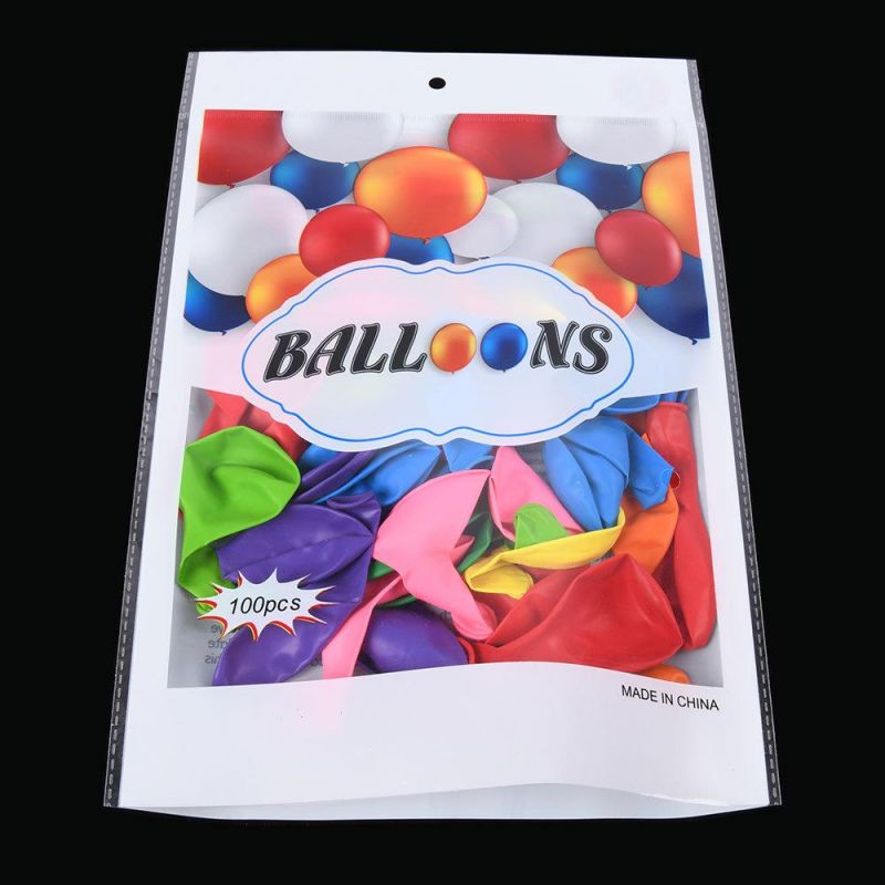 Customized Print Logo Clear Self Adhesive OPP Balloon Packaging Bag Seal Bag