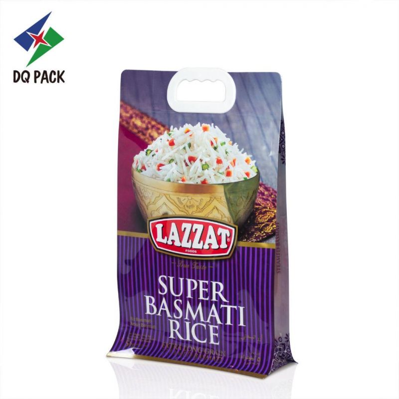 Heat Seal Square Bottom Bag Customzied Rice Pouch with Zipper