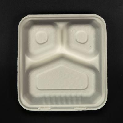 Biodegradable Compostable Eco Friendly Disposable Sugarcane Bagasse Food Container