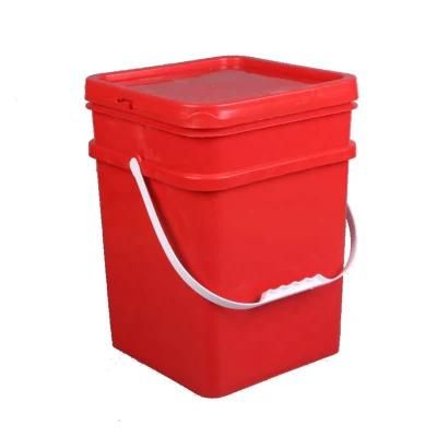 China Factory Price 20L Plastic Ink Coating Barrel Square American Sealed Plastic Barrel