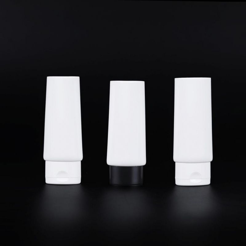 Facial Cleansing Packaging White Skin Care Hand Lotion Bb Cream Empty Plastic Cosmetic Tube with Flip Screw Top Round Tubes