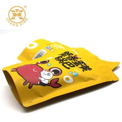 Matte Finish Plastic Aluminum Compound Doypack Stand up Zipper Pouch Plastic Snack Food Bag