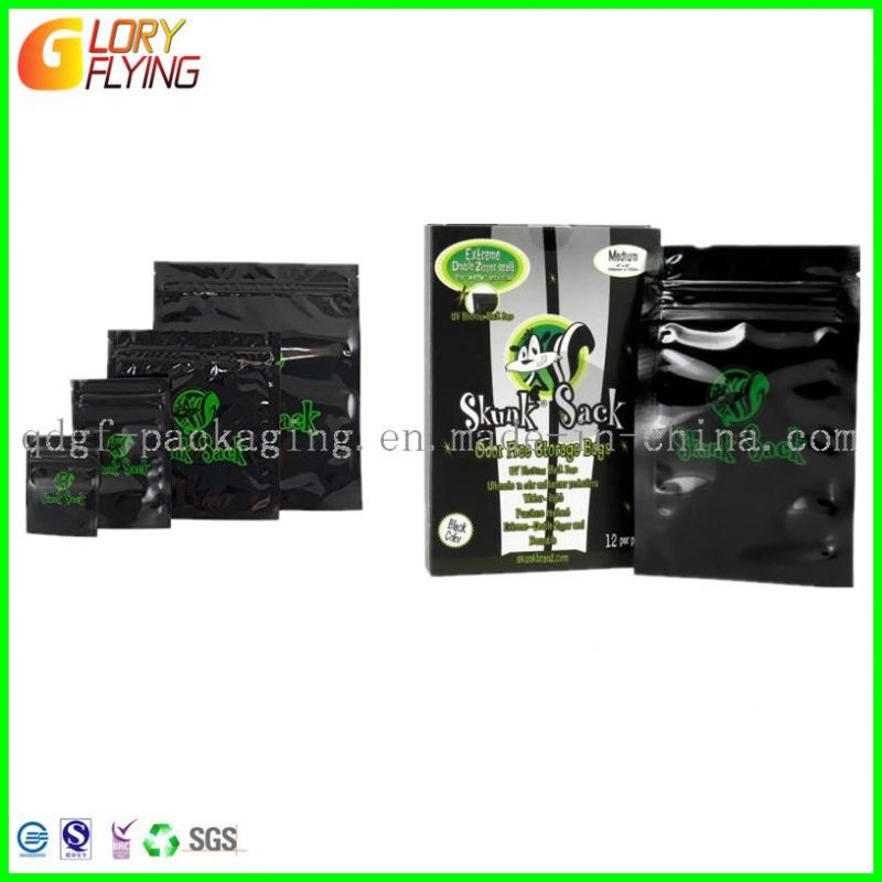 China Supplier Plastic Mylar Tobacco Leaf Packaging Bag with Zip Lock