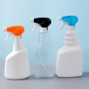 320z 240z 16oz 10oz HDPE Plastic White Flat Shape Cleaning Trigger Spray Bottle