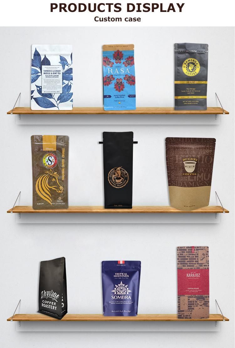 Ndividual Custom Zipper Coffee Packaging Bag with Valve
