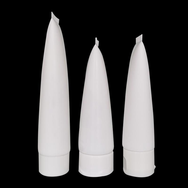 Cosmetic Packaging Empty Cream Lotion Plastic PE Soft Tube with Black PP Screw Cap Hand Cream Tube