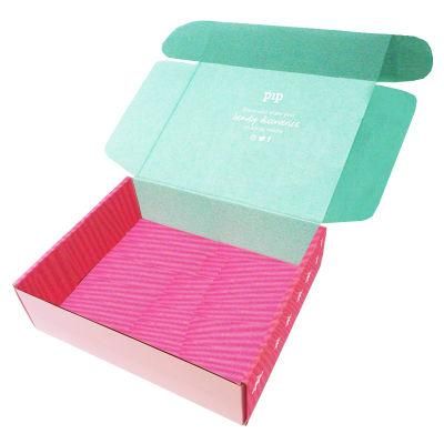 Free Design Cute Pink Anime Girl Custom Eco Corrugated Paper Mailing Box Packaging for Beauty / Skincare / Cosmetic Startup