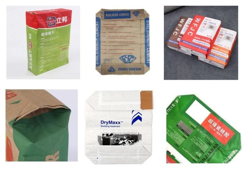 PP/HDPE Plastic Woven Compound Packaging Composite Paper Bag 25 Kg Cement 20kg Industrial Laminated Kraft Paper Sack Shop