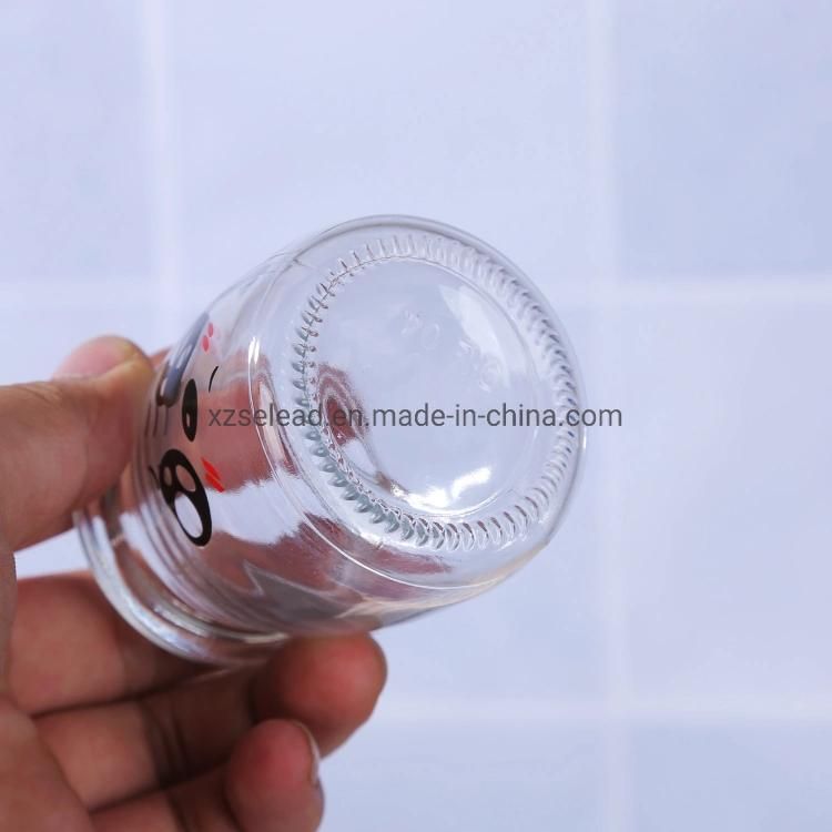 Small Glass Milk Packing Bottle Pudding Yogurt Jar 100ml 150ml